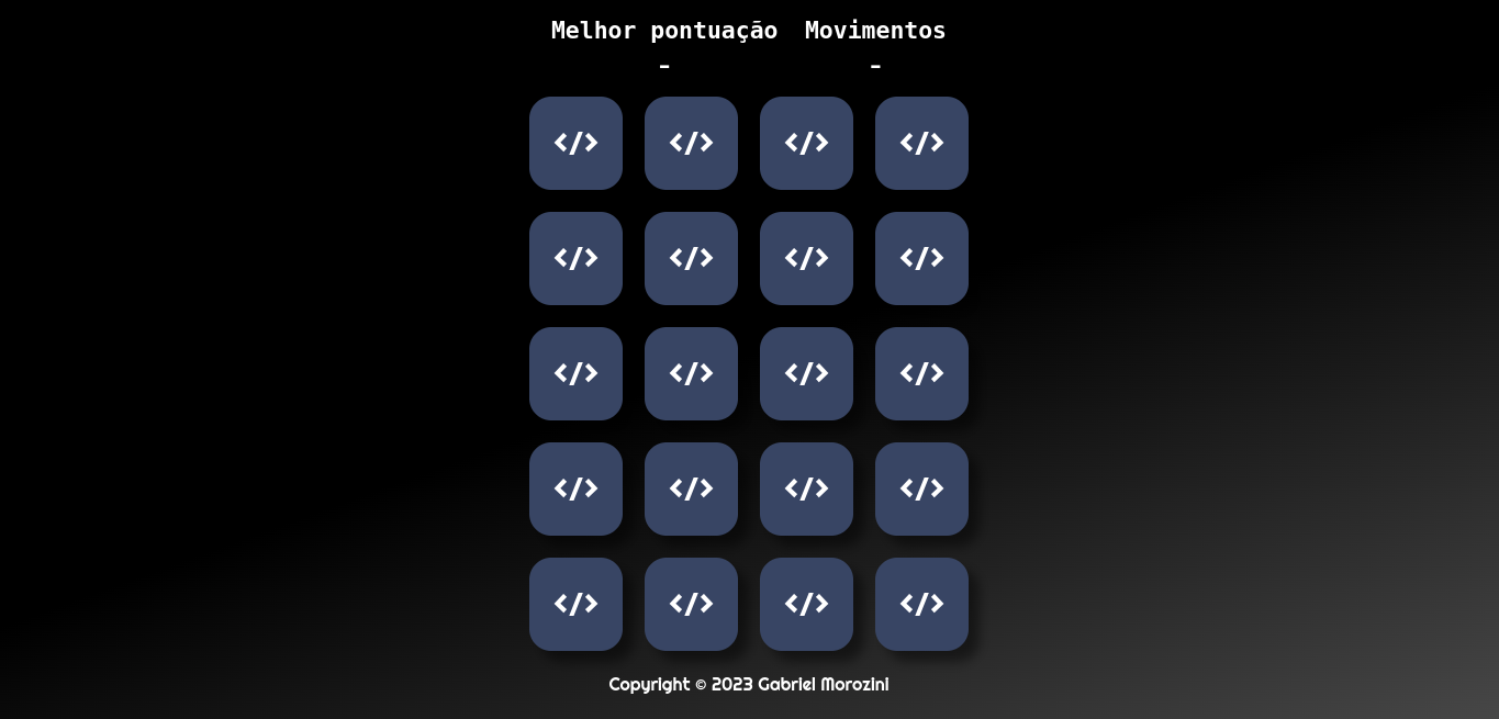 Jogo da memória